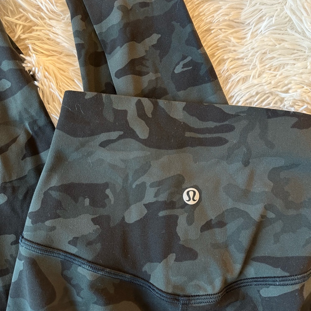 lululemon Align leggings 28” rare green camo nwot 2